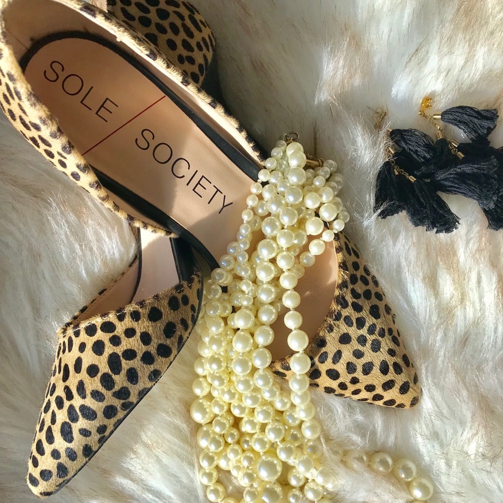 Cheetah Dot Sole Society Heels
